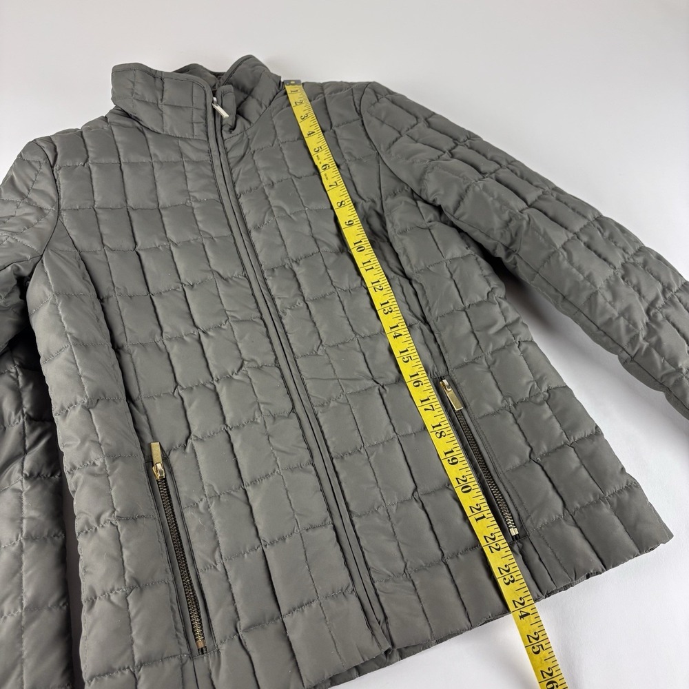 J. Crew Women's Olive Green Quilted‎ Down Filled Jacket Womens XS - Picture 12 of 13
